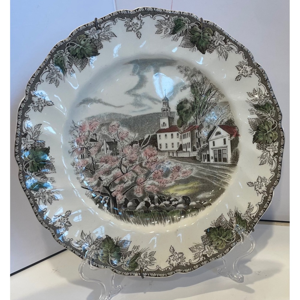 Johnson Brothers Friendly Village 9.75" Dinner Plates Set of 3 Vintage England - Picture 9 of 16